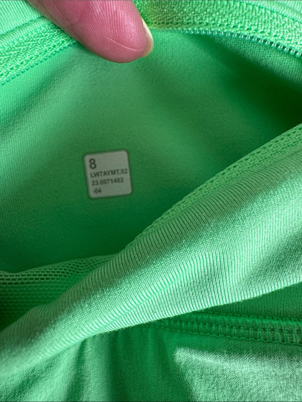 lululemon athletica Bright Lime Athletic Shorts - Picture 3 of 4
